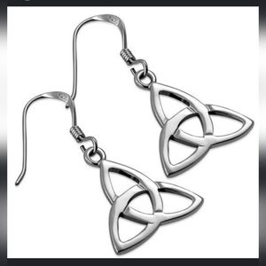 Open Triquetra/Trinity Knot Earrings | Made from Sterling Silver